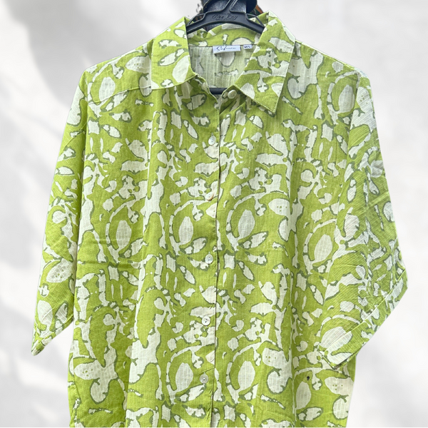 Green Fusion Long Shirt